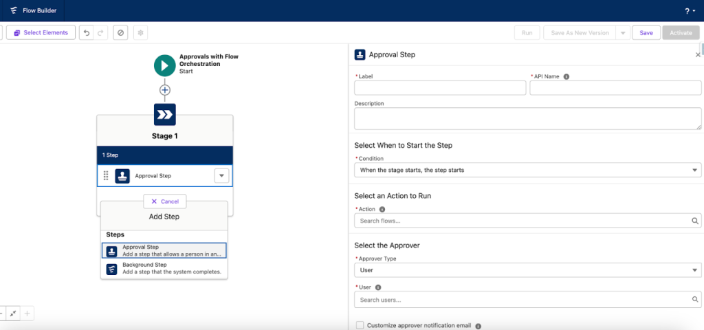 Salesforce Flow Approval Processes: Winter ’26 Updates and Guide 3 Salesforce flow approval stages and steps architecture