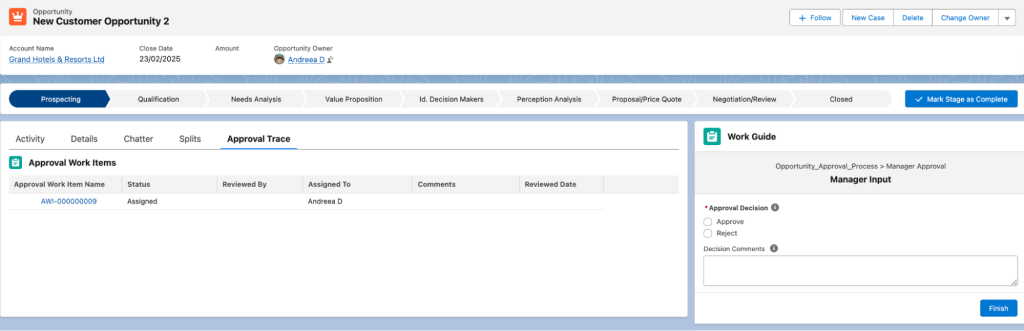 Salesforce Flow Approval Processes: Winter ’26 Updates and Guide 23 approval trace