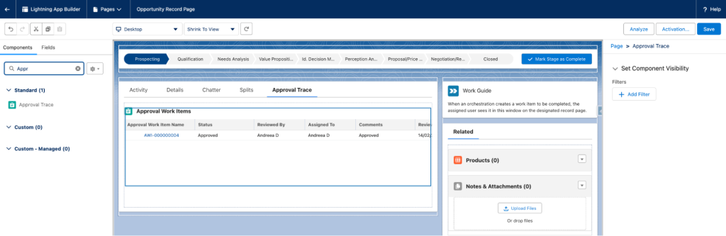 Salesforce Flow Approval Processes: Winter ’26 Updates and Guide 24 approval work screen