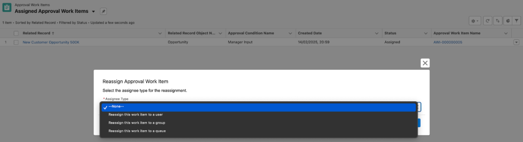 Salesforce Flow Approval Processes: Winter ’26 Updates and Guide 26 assigned approval work