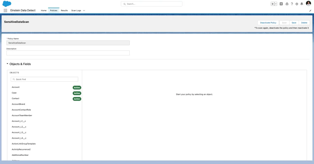 What Is Salesforce Shield and How Does It Work? 8 Set which fields we would like to scan