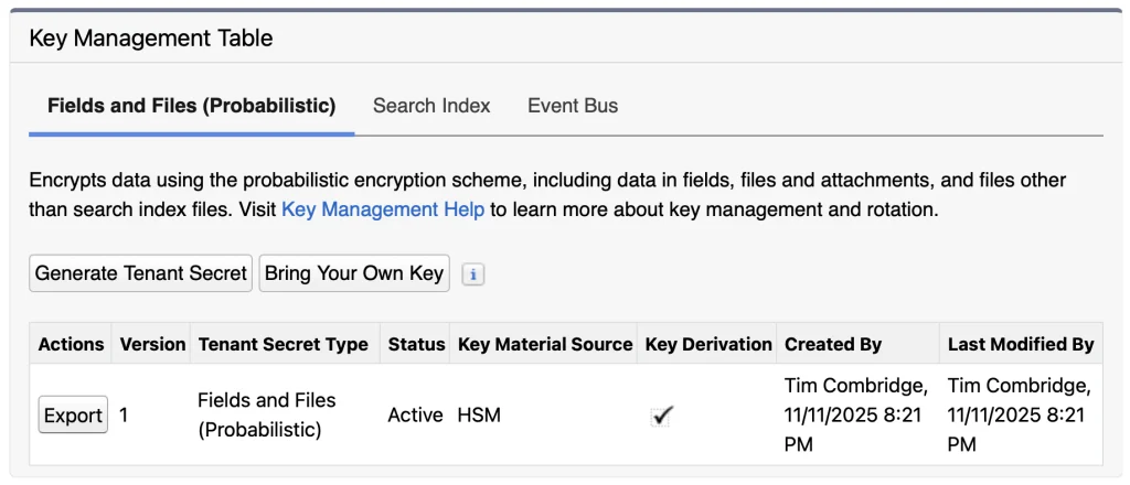 What Is Salesforce Shield and How Does It Work? 15 key management table